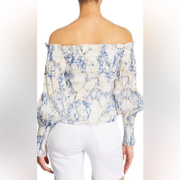 ALLSAINTS Linen-Silk Lara Buruberu Top Size US 6 - Picture 3 of 12